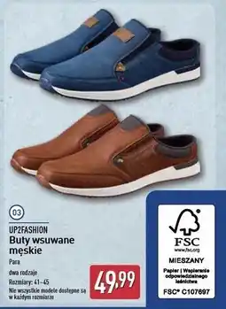 ALDI Buty męskie 41-45 Up2Fashion oferta