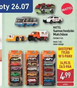 ALDI Auta Matchbox oferta