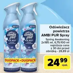 Carrefour Odświeżacz powietrza lenor spring awakening Ambi Pur oferta