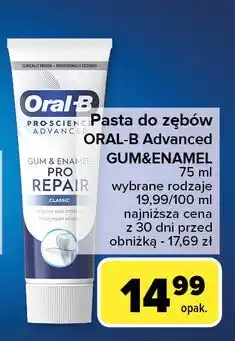 Carrefour Pasta do zębów Oral-B Gum & Enamel Pro-Repair oferta