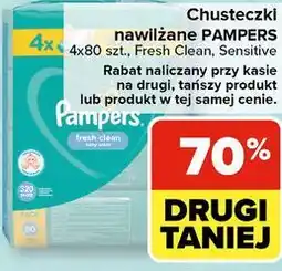 Carrefour Chusteczki nawilżane Pampers Sensitive oferta