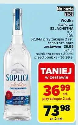 Carrefour Wódka Soplica Szlachetna oferta