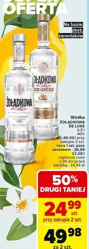 Carrefour Wódka Żołądkowa Gorzka De Luxe Ziemniak oferta