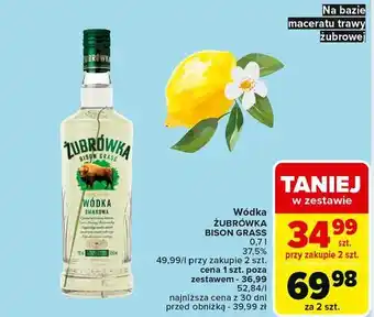 Carrefour Wódka Żubrówka Bison Grass oferta