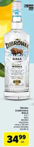 Carrefour Wódka Żubrówka Biała oferta