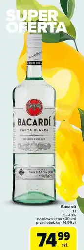 Carrefour Rum Bacardi Carta Blanca oferta