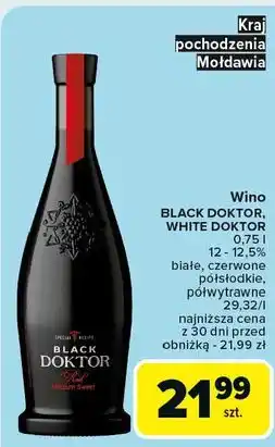 Carrefour Wino półsłodkie Black Doktor Bostavan oferta