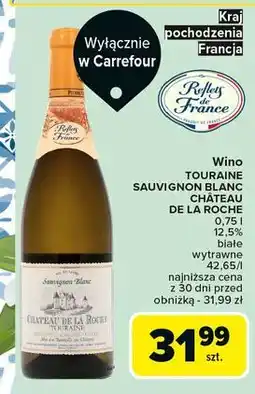 Carrefour Wino Chateau De La Roche Sauvignon Blanc oferta