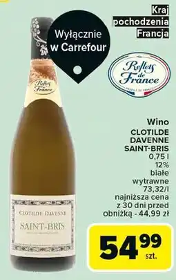 Carrefour Wino Clotilde Davenne Saint-Bris oferta