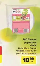 Carrefour Talerze papierowe 15 cm Vigo! oferta