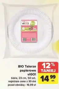 Carrefour Talerze papierowe 23 cm Vigo! oferta