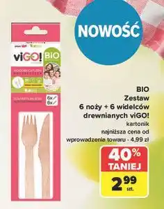 Carrefour Zestaw 6 noży + widelców Vigo! oferta