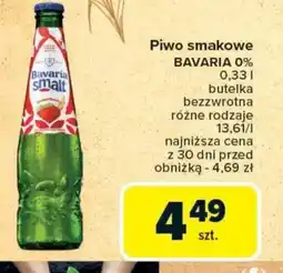 Carrefour Market Piwo smakowe Bavaria 0% oferta