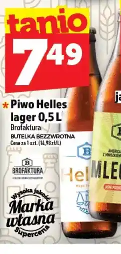 Topaz Piwo Helles lager Brofaktura oferta