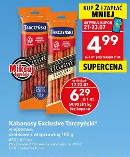 Lewiatan Kabanosy Exclusive wieprzowe Tarczyński oferta