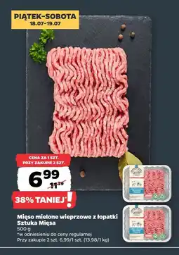 Netto Mięso mielone wieprzowe z łopatki Sztuka Mięsa oferta