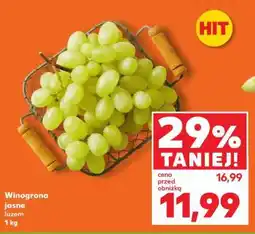 Kaufland Winogrona jasne luzem 1 kg oferta