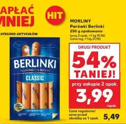Kaufland MORLINY Parówki Berlinki oferta