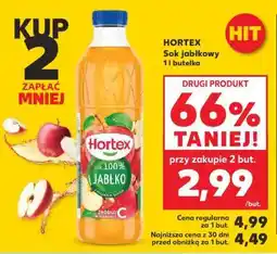 Kaufland HORTEX Sok jabłkowy 1l butelka oferta