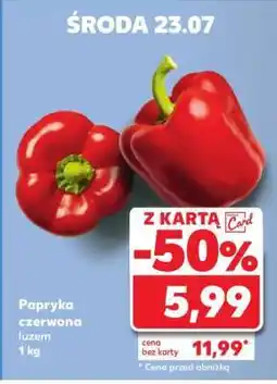 Kaufland Papryka czerwona luzem 1 kg oferta
