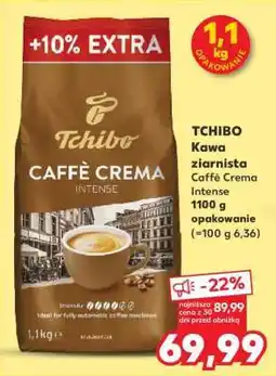 Kaufland TCHIBO Kawa ziarnista Caffè Crema Intense 1100 g opakowanie oferta