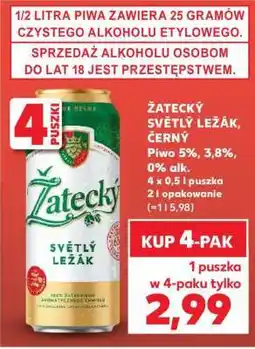 Kaufland ŽATECKÝ SVĚTLÝ LEŽÁK, ČERNÝ oferta
