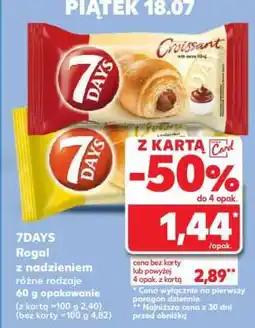 Kaufland 7DAYS Rogal z nadzieniem oferta