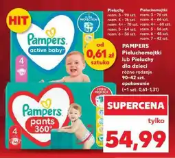 Kaufland PAMPERS Pieluchomajtki lub Pieluchy dla dzieci oferta