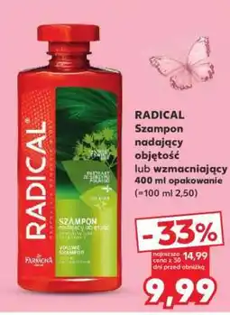 Kaufland RADICAL Szampon nadający objętość lub wzmacniający 400 ml opakowanie oferta