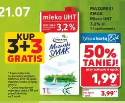 Kaufland MAZURSKI SMAK Mleko UHT 3,2% tł. 1 l opakowanie oferta