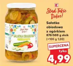 Kaufland Sałatka obiadowa z ogórkiem 870/500 g słoik oferta