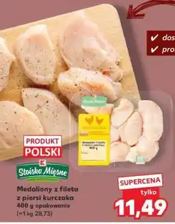 Kaufland Medaliony z fileta z piersi kurczaka 400 g opakowanie oferta