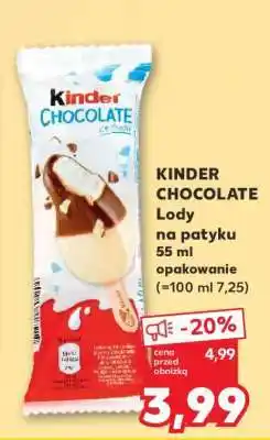 Kaufland KINDER CHOCOLATE Lody na patyku oferta