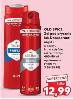 Kaufland OLD SPICE Żel pod prysznic lub Dezodorant męski oferta