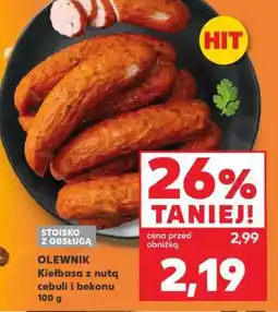 Kaufland OLEWNIK Kiełbasa z nutą cebuli i bekonu 100 g oferta