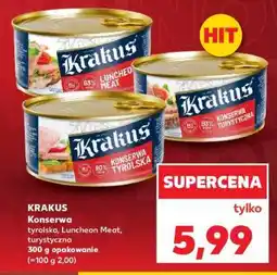 Kaufland KRAKUS Konserwa tyrolska, Luncheon Meat, turystyczna oferta
