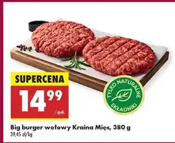 Biedronka Big burger wołowy Kraina Mięs, 380 g oferta