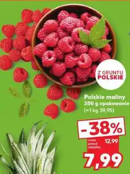 Kaufland Polskie maliny 200 g opakowanie oferta