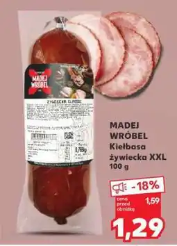 Kaufland MADEJ WRÓBEL Kiełbasa żywiecka XXL 100 g oferta