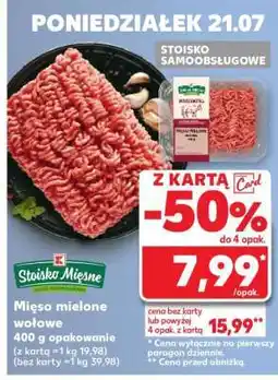 Kaufland Mięso mielone wołowe 400 g opakowanie oferta