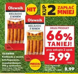 Kaufland OLEWNIK Kiełbaski z sosem ketchupowym, musztardowym oferta