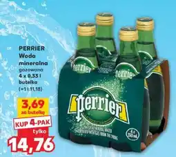 Kaufland PERRIER Woda mineralna gazowana 4 x 0,33 l butelka oferta
