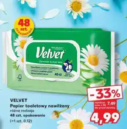 Kaufland Velvet papier toaletowy nawilżany oferta