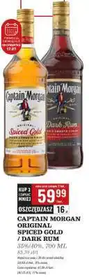 Biedronka CAPTAIN MORGAN ORIGINAL SPICED GOLD / DARK RUM oferta
