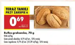 Biedronka bułka grahamka 70 g oferta