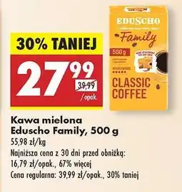 Biedronka Kawa mielona Eduscho Family, 500 g oferta