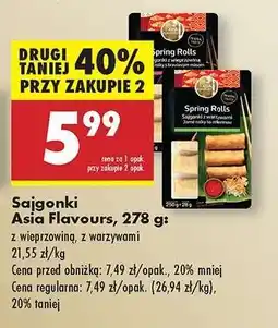 Biedronka Sajgonki Asia Flavours 278 g oferta