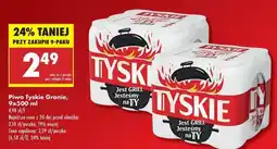 Biedronka Piwo Tyskie Gronie, 9x500 ml oferta