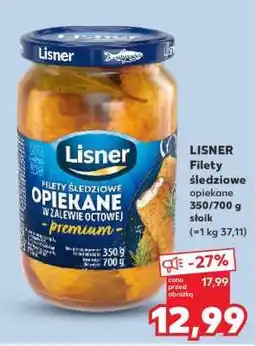 Kaufland LISNER Filety śledziowe opiekane 350/700 g słoik oferta