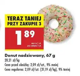 Biedronka Donut nadziewany, 67 g oferta